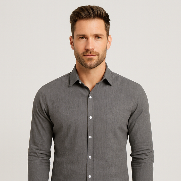 Chemise homme élégante, respirante, pour le printemps/été. Confort et style décontracté garantis.