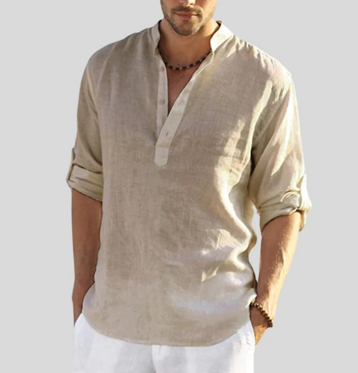Chemise homme polyvalente et confortable, à manches courtes, idéale pour l'été, les vacances et la mode plage.