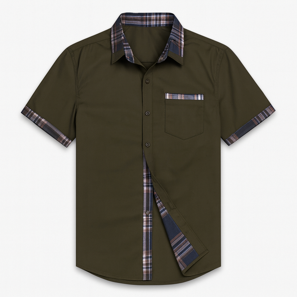 Chemise homme manches courtes, un essentiel décontracté et élégant pour votre garde-robe estivale.