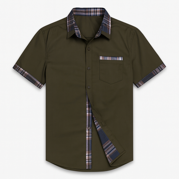 Chemise homme manches courtes, un essentiel décontracté et élégant pour votre garde-robe estivale.