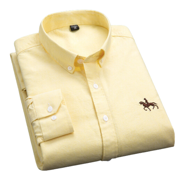 Chemise homme élégante à manches longues, coupe ajustée, parfaite pour bureau ou look casual chic.