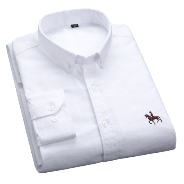 Chemise homme à manches longues pour un style bureau chic et confortable, parfaite pour les journées de travail.