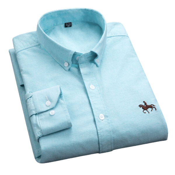 Chemise homme décontractée à manches longues, idéale pour le quotidien, apportant style et aisance à votre tenue.
