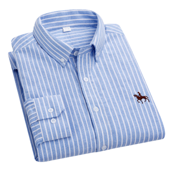 Mode masculine : chemise homme chic à manches longues, coupe ajustée, un essentiel élégant pour toute occasion.