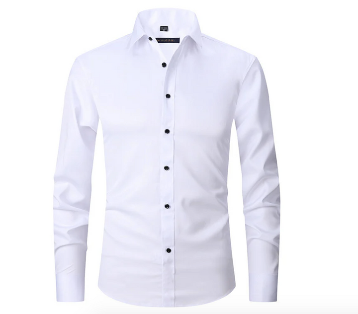 Chemise homme manches longues, extensible, confort et style.  Coupe élégante, idéale pour toutes occasions.