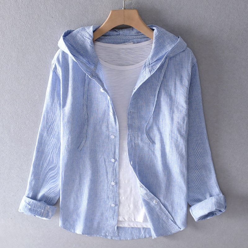 Chemise lin été: coupe classique, tissu léger et respirant, confort optimal.