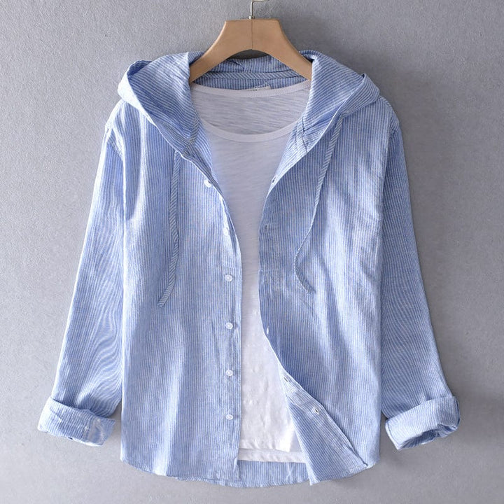 Chemise lin été: coupe classique, tissu léger et respirant, confort optimal.