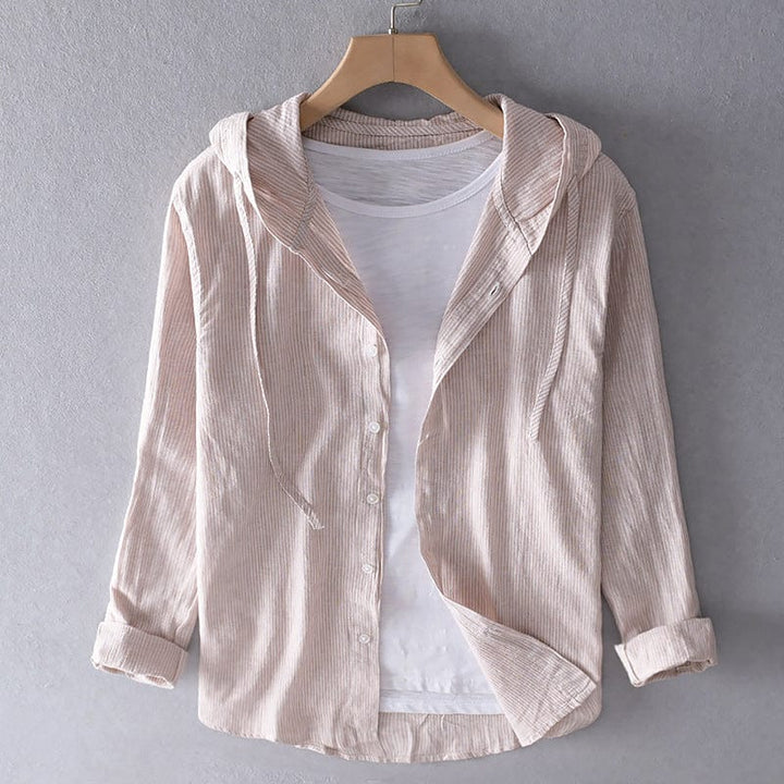 Chemise lin été: coupe classique, tissu léger et respirant, confort optimal.