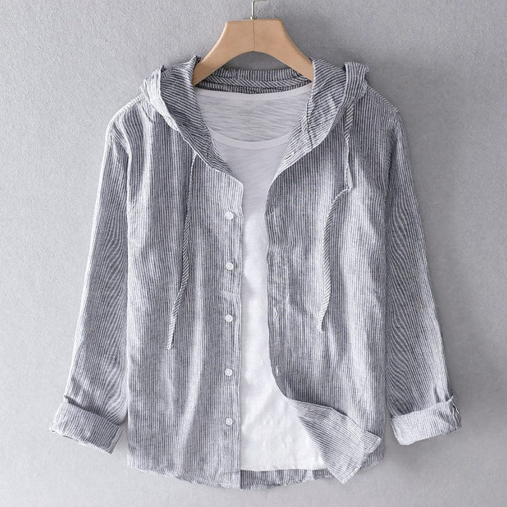 Chemise lin été: coupe classique, tissu léger et respirant, confort optimal.