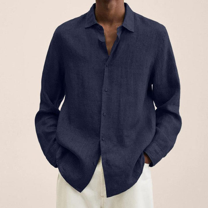 Chemise lin homme élégante et respirante. Coupe ajustée, idéale pour le quotidien ou les occasions spéciales.