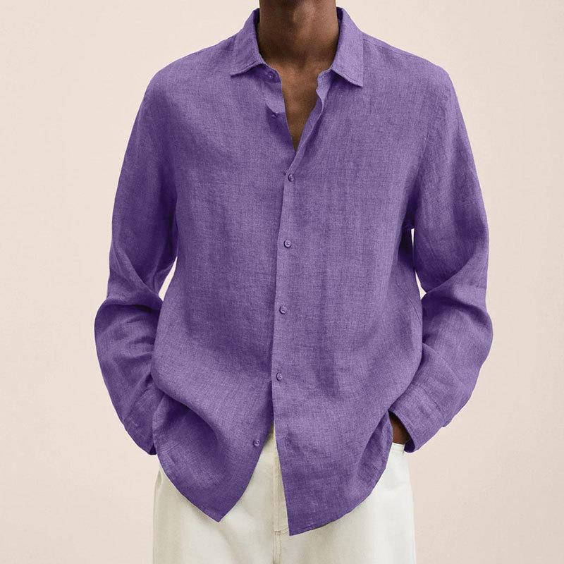 Chemise lin homme élégante et respirante. Coupe ajustée, idéale pour le quotidien ou les occasions spéciales.