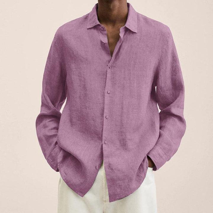 Chemise lin homme élégante et respirante. Coupe ajustée, idéale pour le quotidien ou les occasions spéciales.