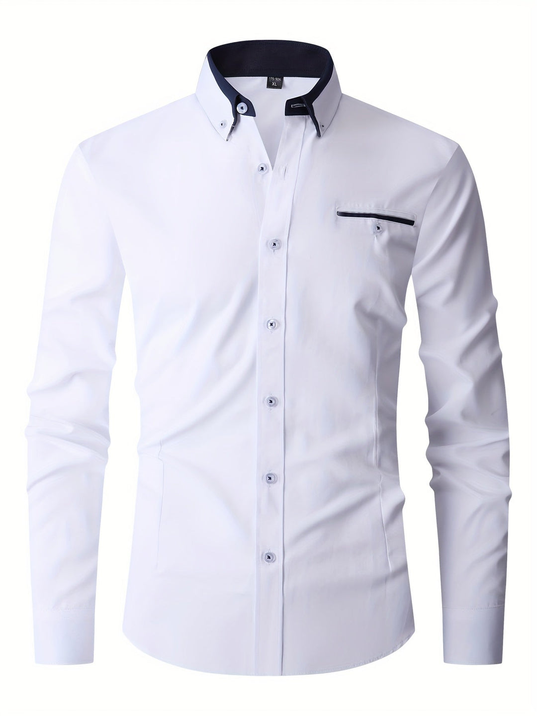 Vêtement masculin: Chemise stretch confortable et élégante pour homme, style moderne. Parfaite pour l'automne.