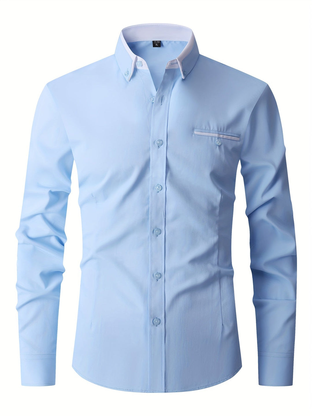 Chemise d'affaires stretch pour homme, élégante et confortable. Indispensable pour un look pro moderne en automne.