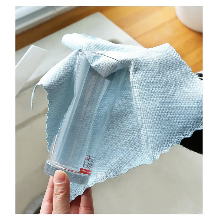 "Chiffons nettoyage microfibre bambou, doux et absorbants, idéaux pour surfaces propres et sans traces."