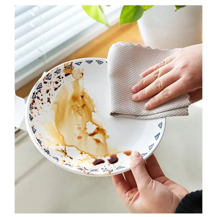 "Chiffons nettoyage microfibre bambou, doux et absorbants, idéaux pour surfaces propres et sans traces."