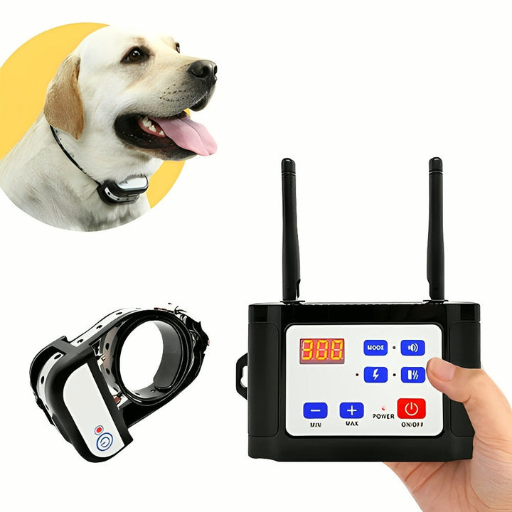 Clôture électrique sans fil pour chien. Collier de dressage inclus. Sécurité et dressage optimal.