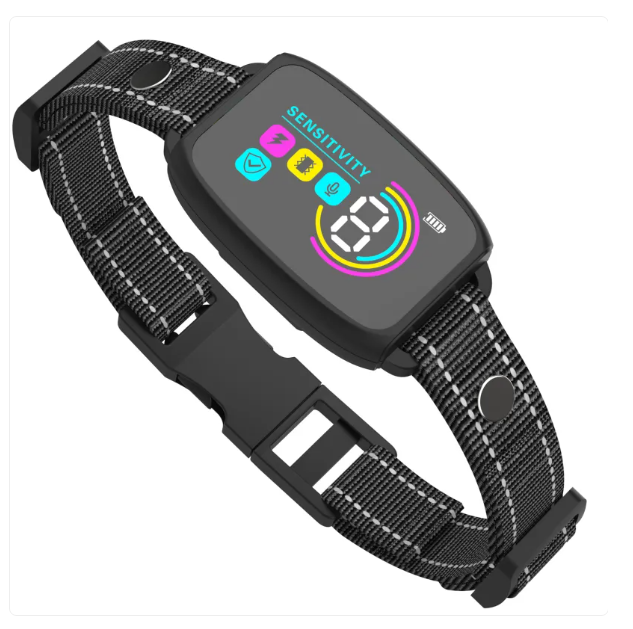 Collier dressage chien avec télécommande, 8 niveaux vibration/choc. Dressage efficace et sécurisé pour animaux.