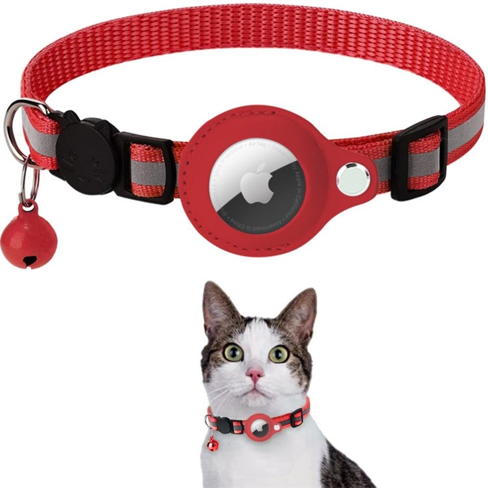 Collier de sécurité GPS pour chat, haute visibilité nocturne, anti-étranglement intégré.