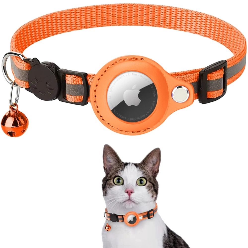 Produit animaux: collier GPS chat, visibilité nocturne, fermeture sécurisée pour son bien-être.