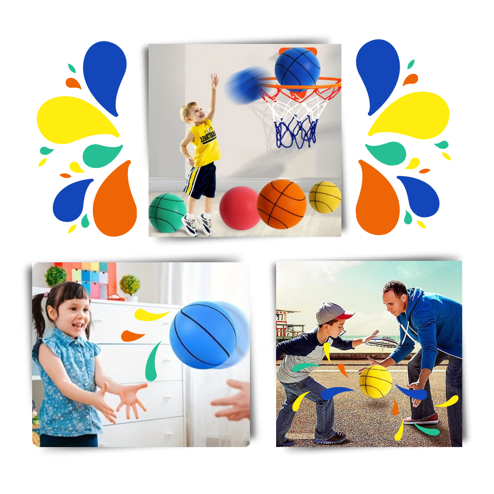 Ballon de basket silencieux, amusant et coloré

 - Ozerty