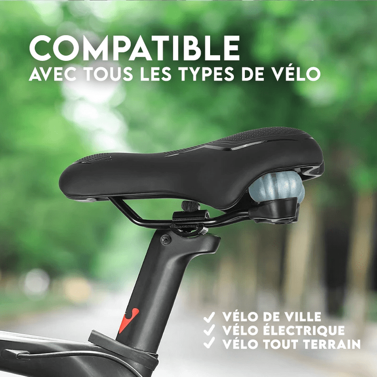 Sillín de bicicleta confort gel para todo tipo de bicicletas