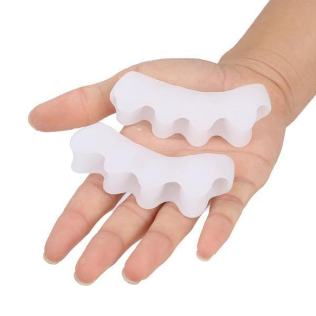 "Correcteur et séparateur d'orteils en gel de silicone doux, soulage la pression et aligne les orteils pour un confort optima