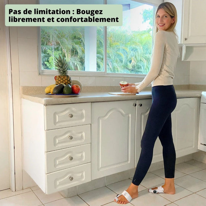 "Correcteur hallux valgus ergonomique, beige, pour redresser et soulager le gros orteil, amélioration visible en 2-3 mois."