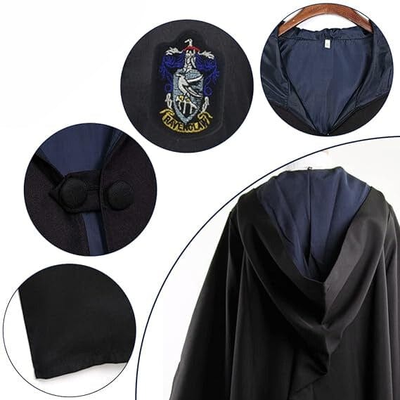 Costume enfant Harry Potter : cape et baguette magique pour Halloween.