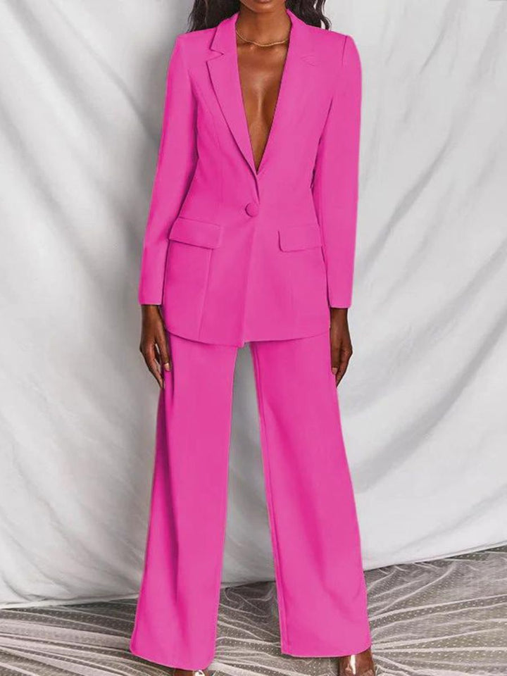 Costume femme automne décontracté chic. Ensemble confortable et élégant, parfait pour le prêt-à-porter.
