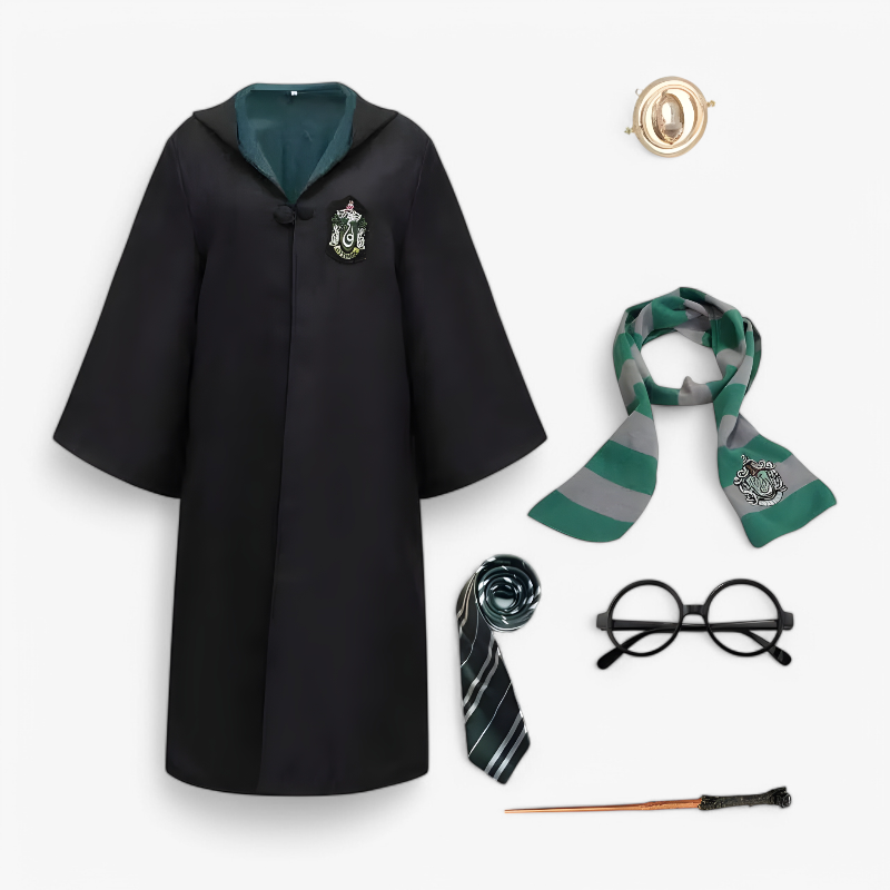 Costume Harry Potter enfant/adulte: cape, écharpe, accessoires.  Déguisements Halloween, cosplay.