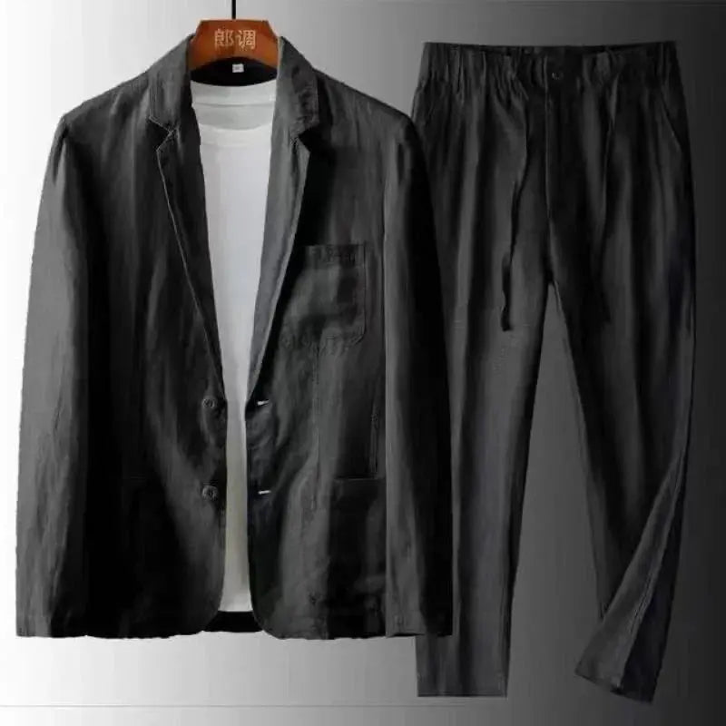Costume homme élégant, idéal mariage et cérémonies. Ensemble 2 pièces chic, style raffiné, mode formelle.