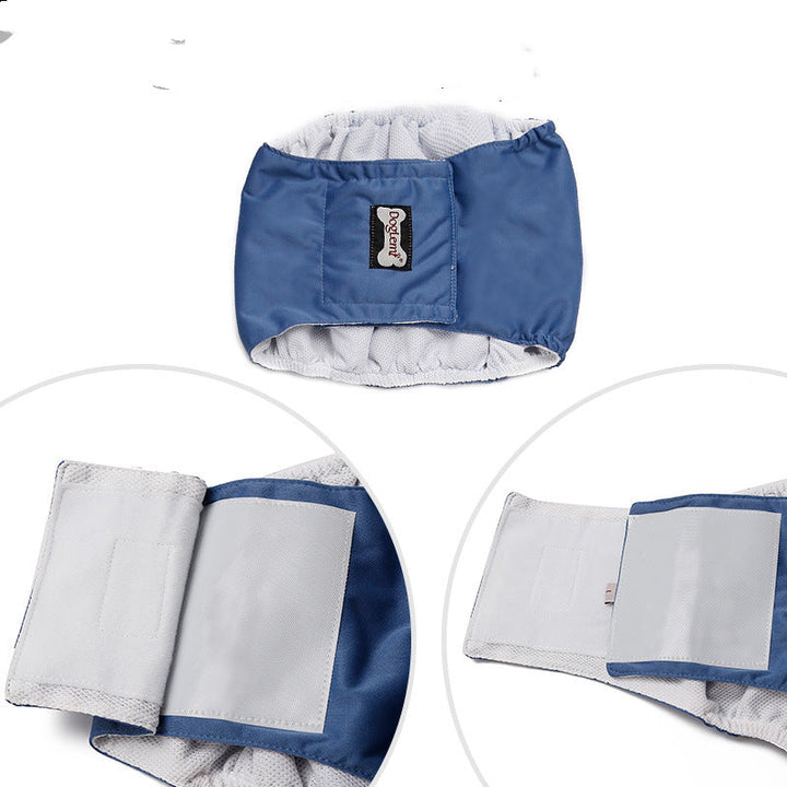 Couche pour chien mâle incontinent, protection et confort.