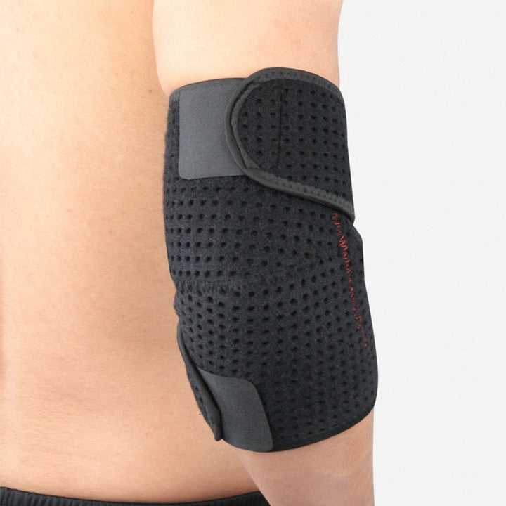 Coudière de sport, maintien du coude, soulagement douleurs.  Compression respirante, confort optimal.