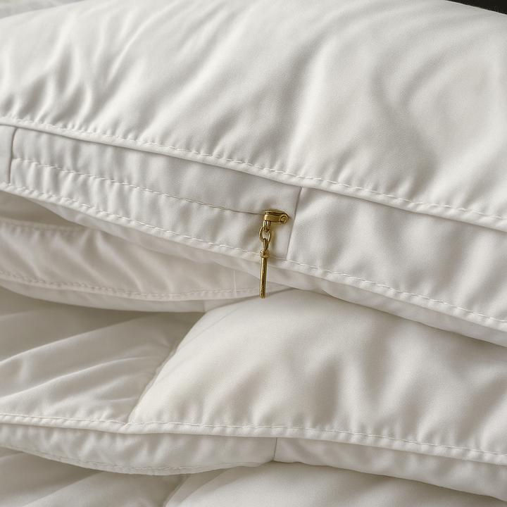 Couette luxe en duvet d'oie. Sommeil réparateur garanti.  Douceur et chaleur optimales.