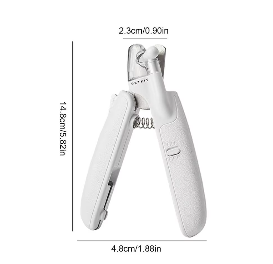 Coupe-griffes électronique pour chien et chat. Soin précis et doux des griffes.  Coupe facile et rapide.