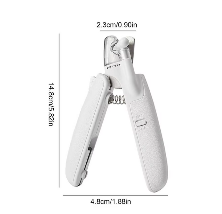 Coupe-griffes électronique pour chien et chat. Soin précis et doux des griffes.  Coupe facile et rapide.
