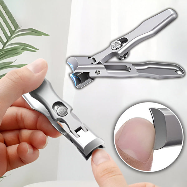 "Coupe-ongles compact en acier inoxydable, lame tranchante, design ergonomique pour précision et facilité de transport."