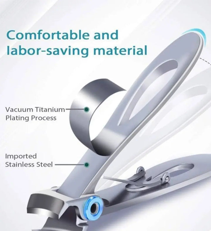 Coupe-ongles professionnel.  Acier inoxydable, coupe précise pour ongles épais. Ergonomique et confortable.
