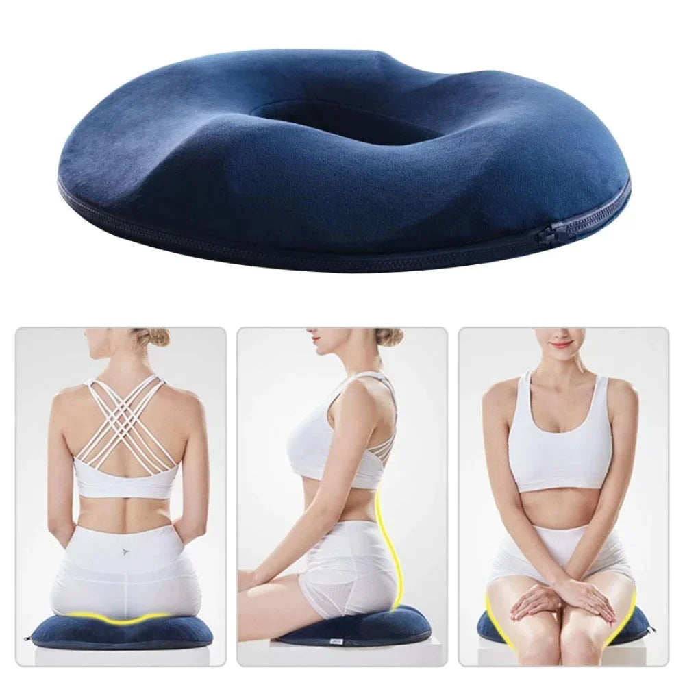 Coussin Orthopédique Mousse Mémoire De Forme - Coussin Coccyx Ergonomique Pour Bureau Et Voiture