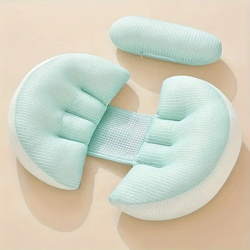 Coussin de grossesse ergonomique en U. Soutien dorsal optimal pour un sommeil confortable.