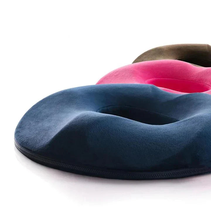 "Coussin ergonomique de soutien pour coccyx, en mousse mémoire, forme profilée, housse respirante et amovible, plusieurs coul