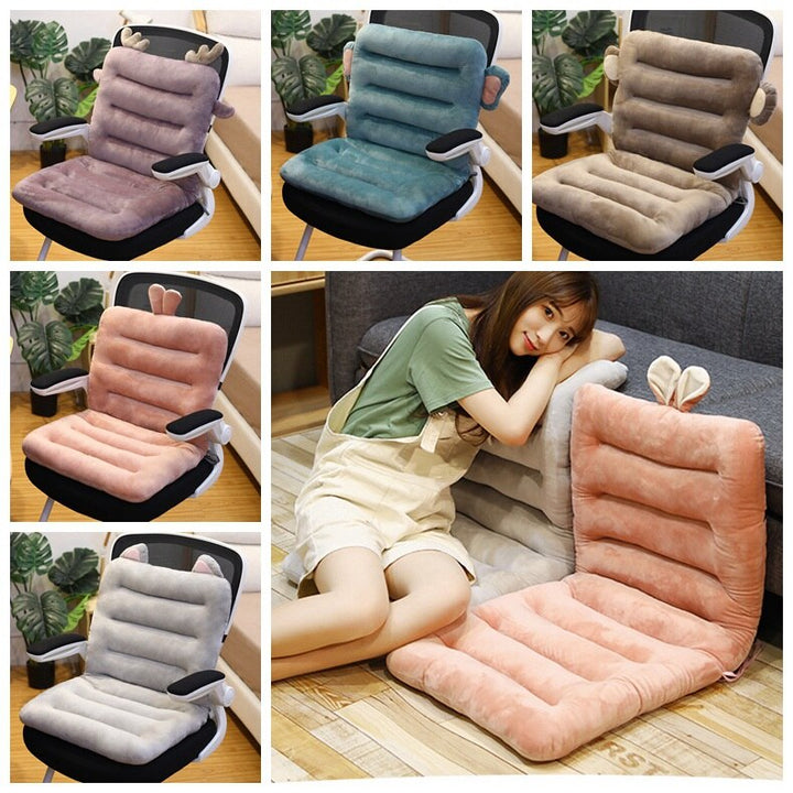"Coussin orthopédique ergonomique, mousse mémoire, soulage dos, soutien ferme, idéal bureau/maison, gris clair"