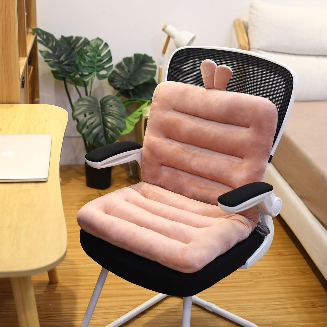 "Coussin orthopédique ergonomique, mousse mémoire, soulage dos, soutien ferme, idéal bureau/maison, gris clair"