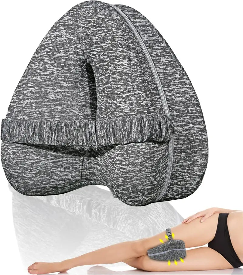 Coussin orthopédique ergonomique. Soulage douleurs dos, hanches, genoux. Sommeil réparateur.