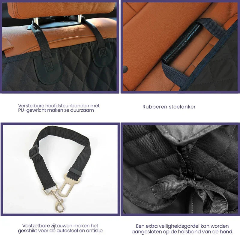 Couverture imperméable pour chien voiture. Protection optimale sièges. Antidérapante, facile à nettoyer.