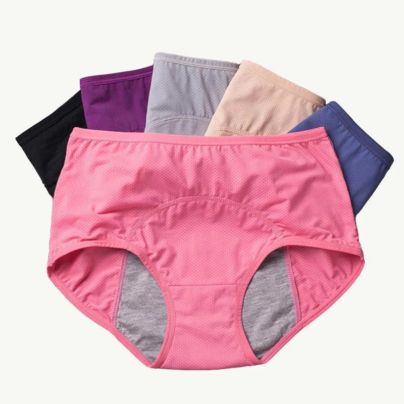 "Culottes taille haute, imperméables, bleu marine, offrant confort et protection, idéales pour incontinence ou règles abondan