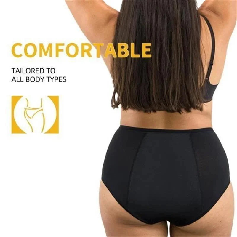 "Culottes taille haute, imperméables, bleu marine, offrant confort et protection, idéales pour incontinence ou règles abondan
