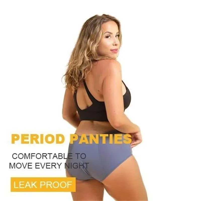 "Culottes taille haute, imperméables, bleu marine, offrant confort et protection, idéales pour incontinence ou règles abondan