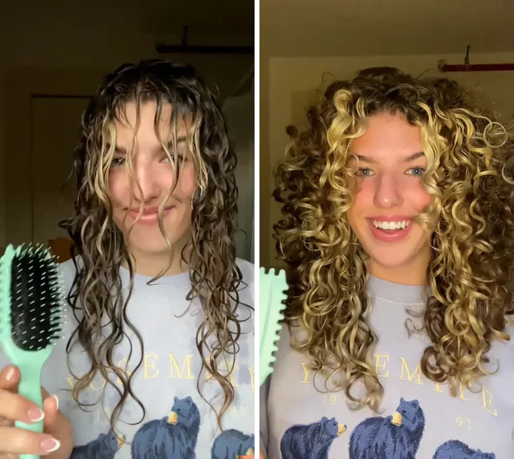Brosse CurlPro Femme: Boucles Définies, Anti-Frisottis